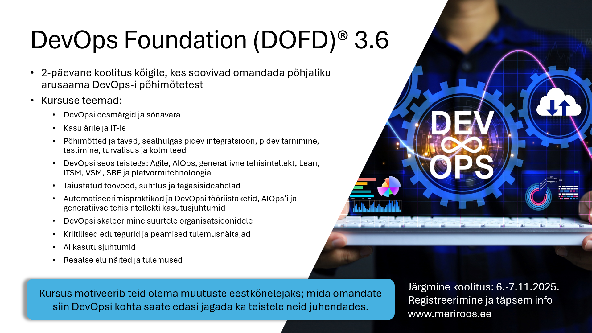 DevOps Foundation (DOFD) toimub 6.-7.novembril